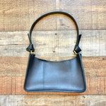 Madewell Black Leather Magnetic Closure Handbag (Great Condition)