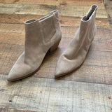 Sole Society Nude Suede Booties- Size 9