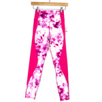 Good American Pink & White Tye Dye Legging NWT- Size 0 (Inseam 25") (we have matching sports bra)