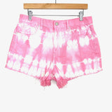 Blank NYC Pink/White Tie Dye Shorts- Size 29