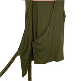 Bobeau Olive Ribbed Wrap Top- Size L (we have matching pants, sold out online)