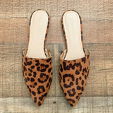 Wild Diva Suede Animal Print Mules- Size 8.5 (Great Condition, sold out online)