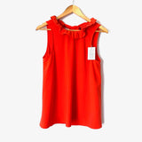 Mudpie Orange Eloise Ruffle Bow Top NWT- Size S
