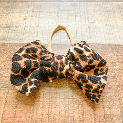 No Brand Baby Animal Print Bow Headband