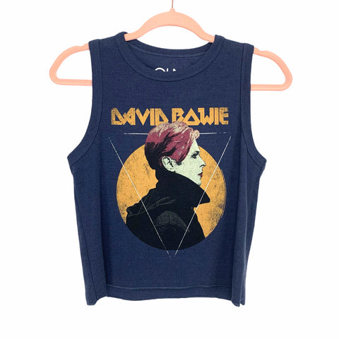 Chaser Avalon David Bowie Graphic Sleeveless Top NWT- Size M