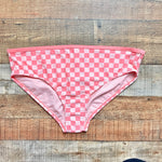 Kona Sol Pink Gingham Bikini Bottoms NWT- Size X/14W (we have matching top)