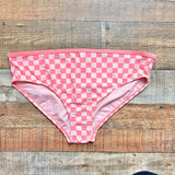 Kona Sol Pink Gingham Bikini Bottoms NWT- Size X/14W (we have matching top)