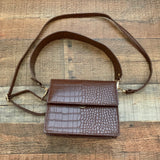 No Brand Faux Leather Brown Animal Print Handbag NWOT