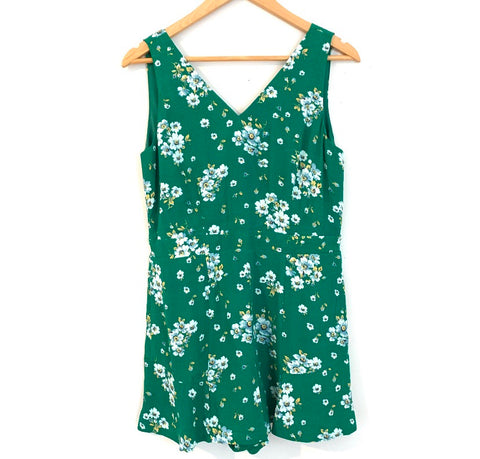 LOFT Green Floral Sleeveless Dress NWT- Size XS