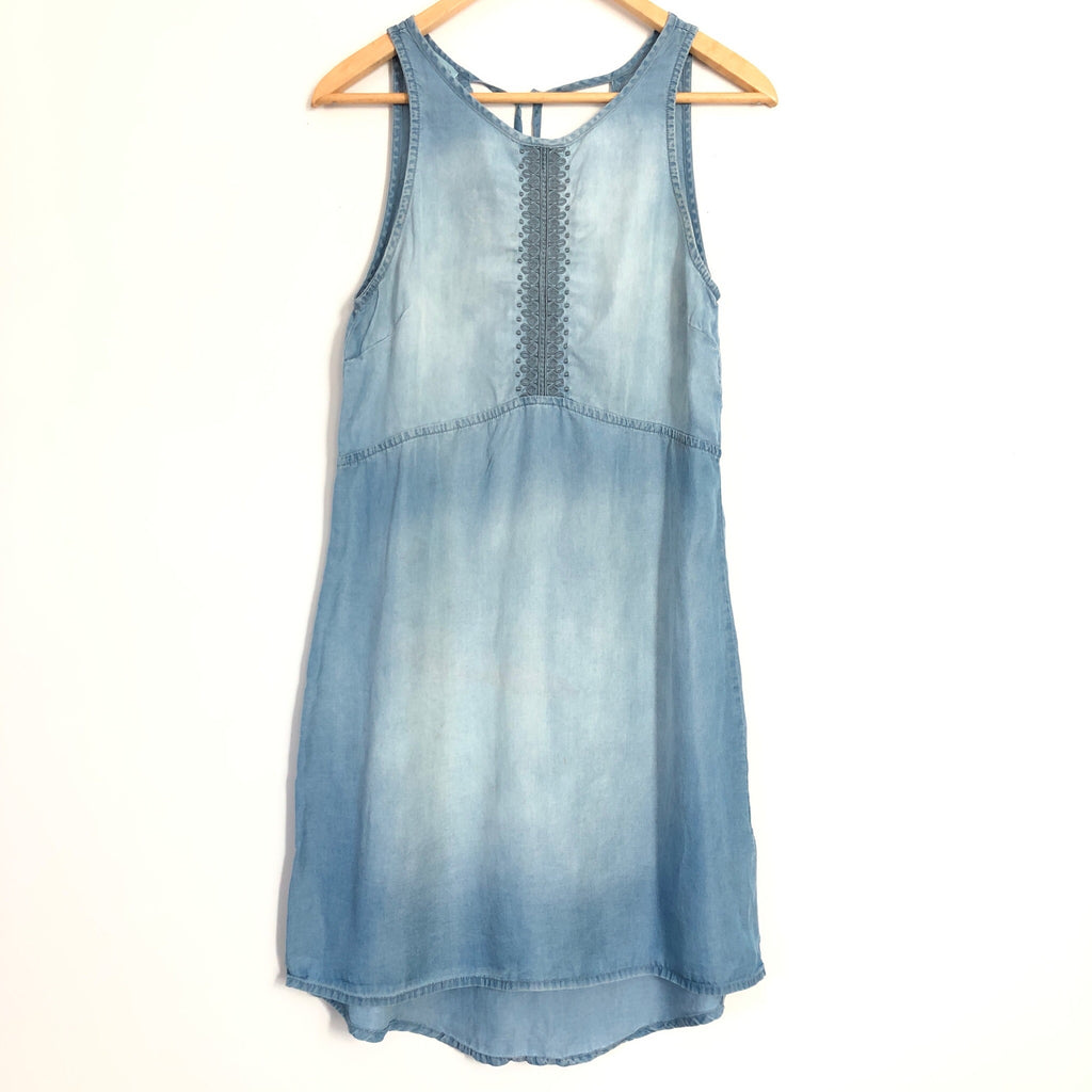 Maurices Embroidered Chambray Shift Dress- Size ~S – The Saved Collection
