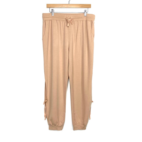 Wavvy Side Slit with Tie Joggers- Size L (Inseam 26”)