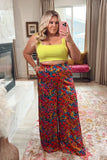 Show Me Your Mumu Floral Wide Leg Pants- Size XL (we have matching blazer, Inseam