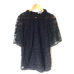 Baybala Navy Floral Embroidered Blouse with Camisole- Size S