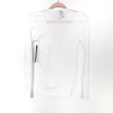 Mono B White Mesh Back and Sleeve Top NWT- Size S/M