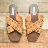 Steve Madden Leather Studded Sandals- Size ~7.5 (see notes)