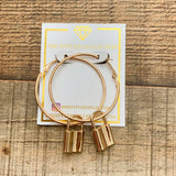 The Styled Collection Golden Lock Hoops