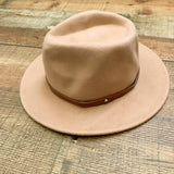 Melrose & Market Tan Belted Wool Hat NWT