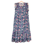 Universal Thread Navy Floral Print Ruffle Sleeve Midi Dress- Size L (sold out online)