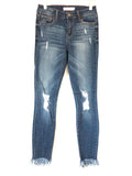 Cello Denim Distressed Fringe Jeans- Size 3 (Inseam 27”)