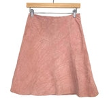 Ann Taylor Loft Pink Leather Lining Suede Skirt- Size 4P (see notes)