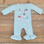 Mudpie Snowman Flare Leg Outfit- Size 3-6M