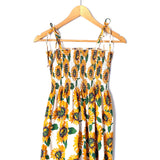 No Brand Smocked Sunflower Dress- Size S