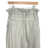 Free People Khaki Pleated Paperbag Waist Pants NWT- Size S (Inseam 24.5”)