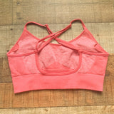 No Brand Heathered Pink Sports Bra- Size M