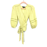 Gibson Look Yellow Heathered Wrap Shirt- Size XXS