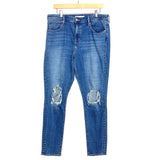 Levi's 721 High Rise Distressed Skinny Jeans- Size 32 (Inseam 29”)