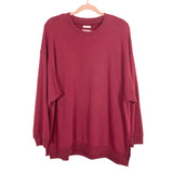 American Eagle Maroon Jegging Fit Sweatshirt- Size M (see notes)