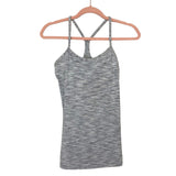 Lululemon Heathered Gray Built In Bra Tank- Size ~6 (see notes)