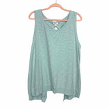 Dylan Light Blue Sleeveless Back Tie Top NWT- Size XL