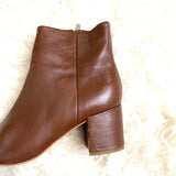 Marc Fisher Brown Leather Booties- Size 6.5 (see notes)
