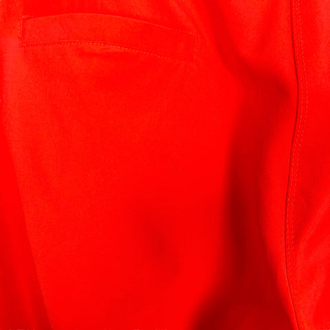 Albion Bright Coral Orange Drawstring with Zipper Hem Jetsetters