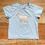 Cecil and Lou Light Blue Dog "Watson" Tee- Size 3T