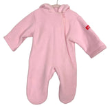 Widgeon Polartec Pink Fleece Hooded Footie- Size 6M (see notes)