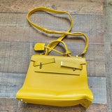 Teddy Blake Yellow Leather Handbag (LIKE NEW)