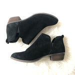 BP Suede Perforated Black Booties- Size 8.5