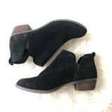 BP Suede Perforated Black Booties- Size 8.5