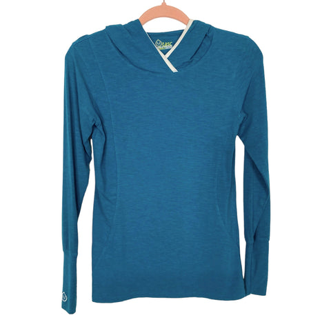 TASC Performance Teal Hooded Pullover- Size XS