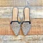 Michelle McDowell Animal Print Mule Slides- Size 9 (Great Condition)