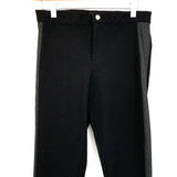 Banana Republic Black Legging with Faux Leather Side Detail- Size 4 (Inseam 30”)
