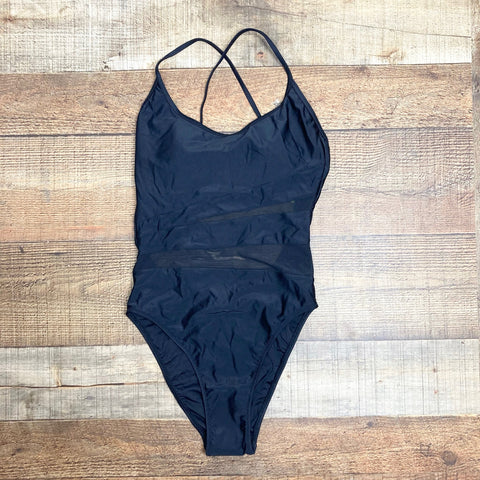 Summersalt Black Front Mesh Padded One Piece NWT- Size 2