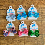 Wee Ones Set of 6 Alligator Hair Bows NWT