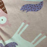 Just One You Pink Unicorn/Bunny/Owl Pajama Set- Size 5T