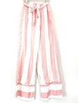 Lauren James Cabana Hampton Pink Stripe Crop Top and Palazzo Pant Set- Size S (Inseam 32”)
