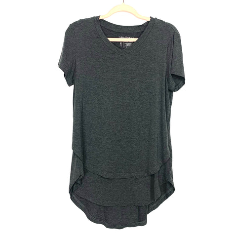 Latched Mama Grey Heathered Nursing Top- Size M