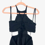 Nameless Black Open Side and Back Lace Up Dress- Size S