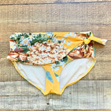Albion Yellow Floral High Waist Bikini Bottoms- Size XS